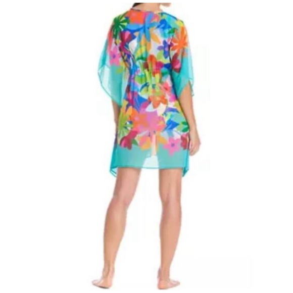BLEU BY ROD BEATTIE • Away We Go Floral Cover-Up Caftan • Women’s Small NWT 🌺✨ - Picture 2 of 4